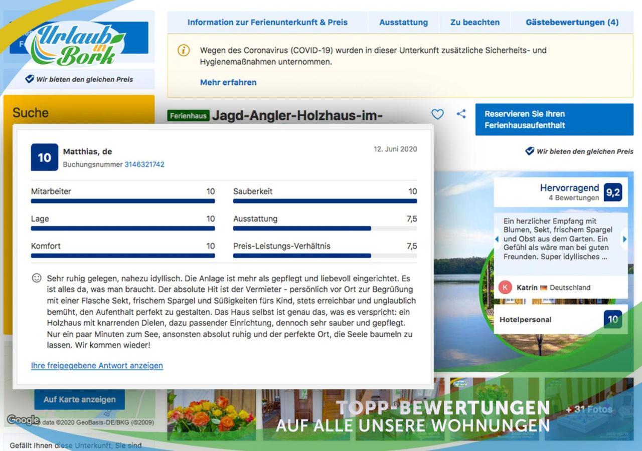 Jagd-Angler-Holzhaus-Im-Wald-Am-See Villa Kyritz Exterior photo